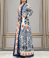 Luxury Pleated Long Cardigan Coat